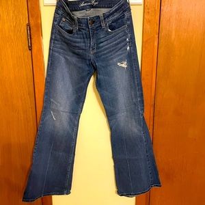 Ae hipster jeans with a flair